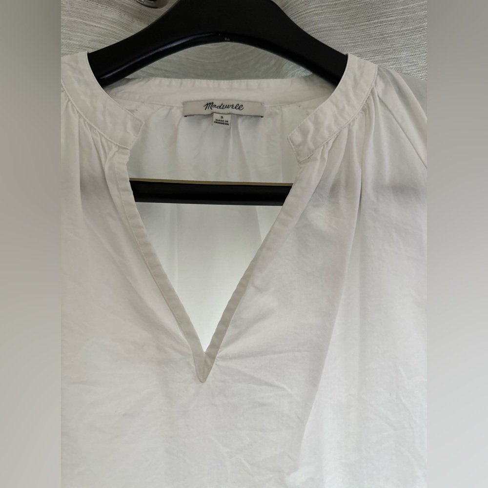 Madewell long sleeve WHITE cotton shirt - Picture 5 of 6